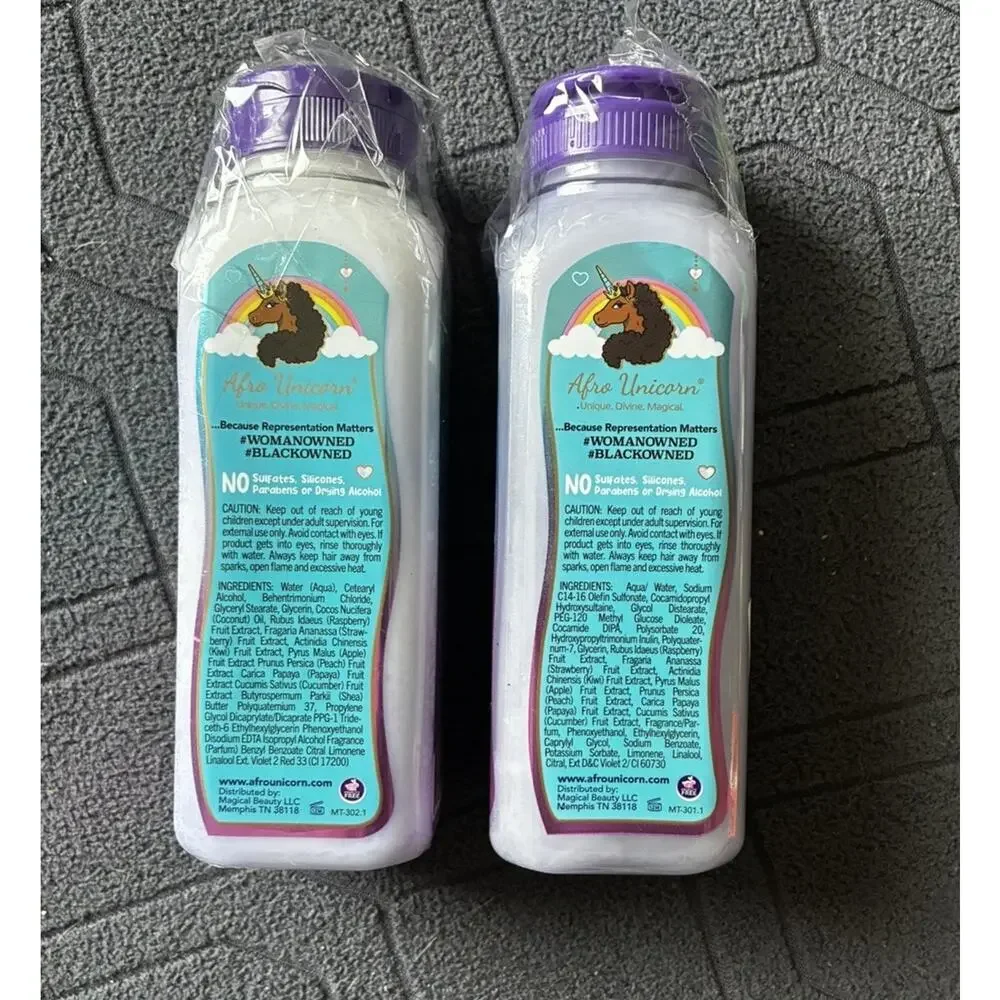 Afro Unicorn Magical Tresses Detangling Shampoo And Conditioner 12 Fl Oz Each